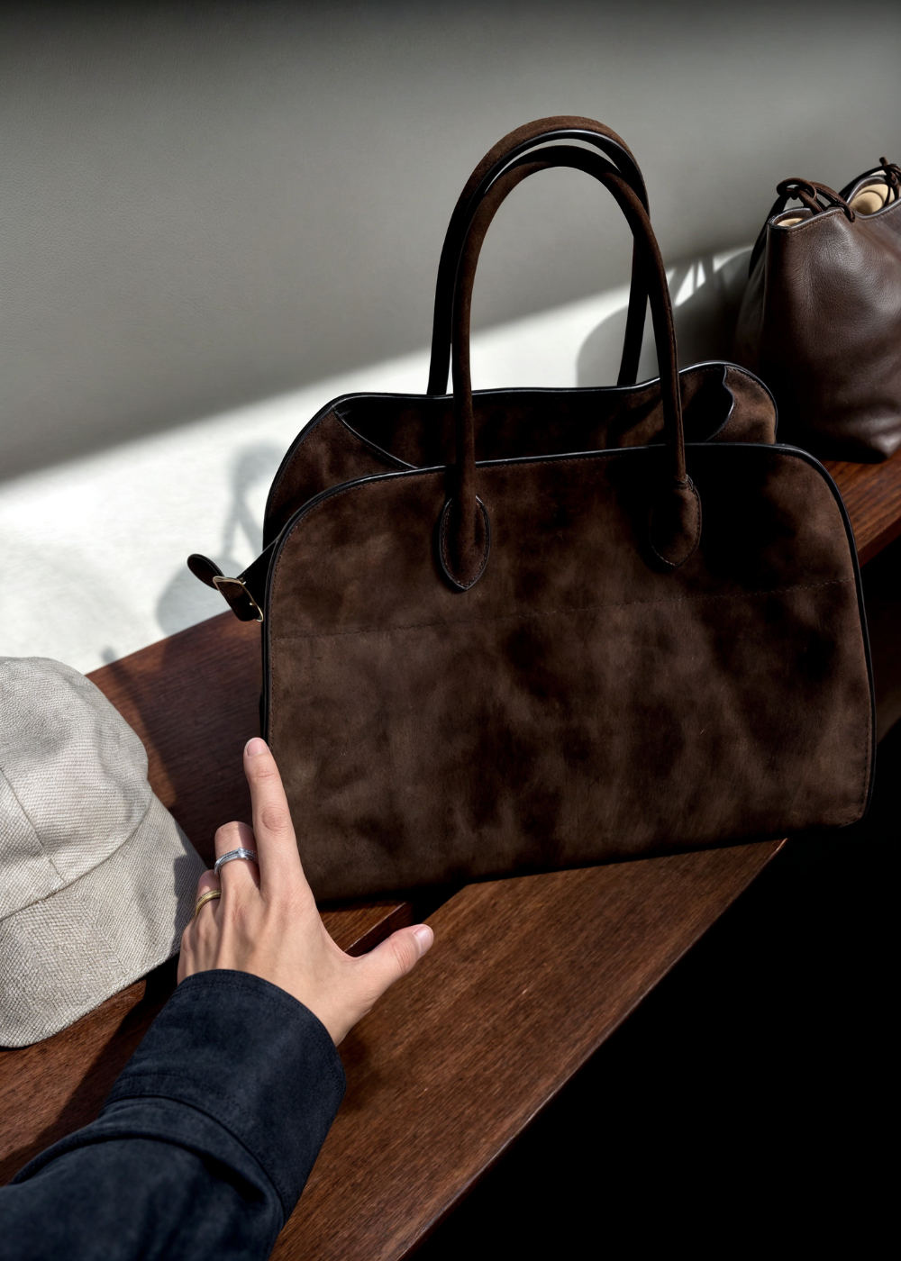 Aurora Suede Skuldertaske BB