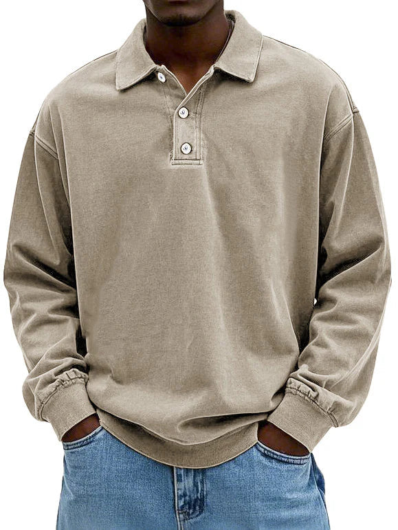 Maxime | Stilfuld Langærmet Polo Shirt