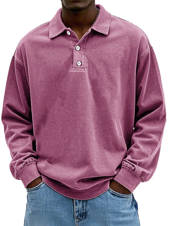 Maxime | Stilfuld Langærmet Polo Shirt