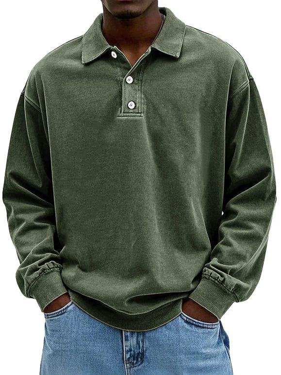 Maxime | Stilfuld Langærmet Polo Shirt