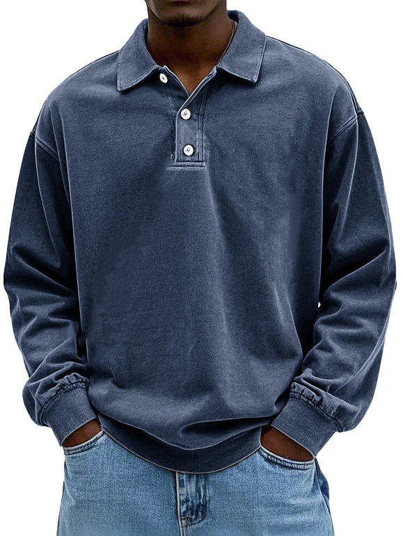 Maxime | Stilfuld Langærmet Polo Shirt