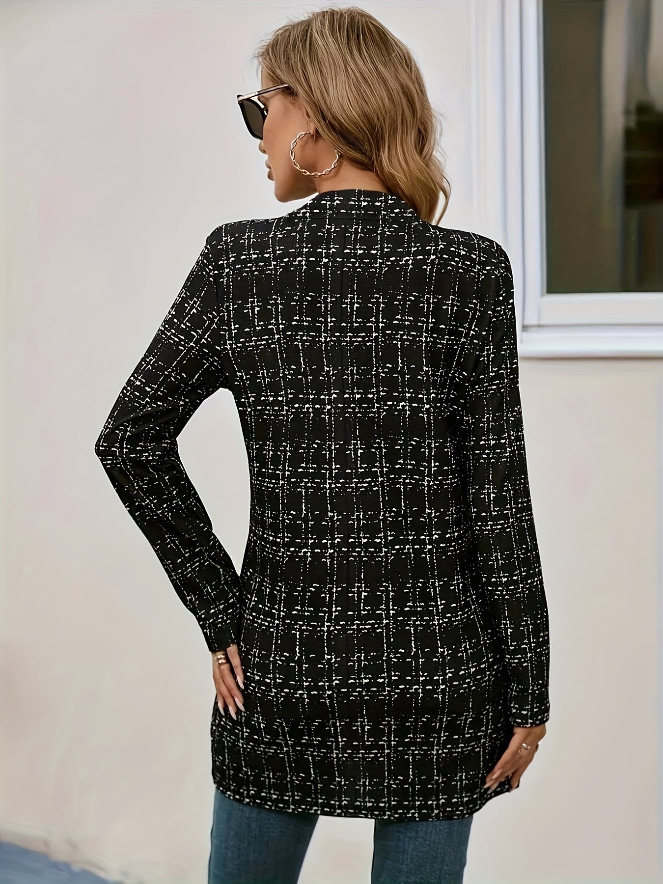 Astrid™ | Elegant blazer med farveblok